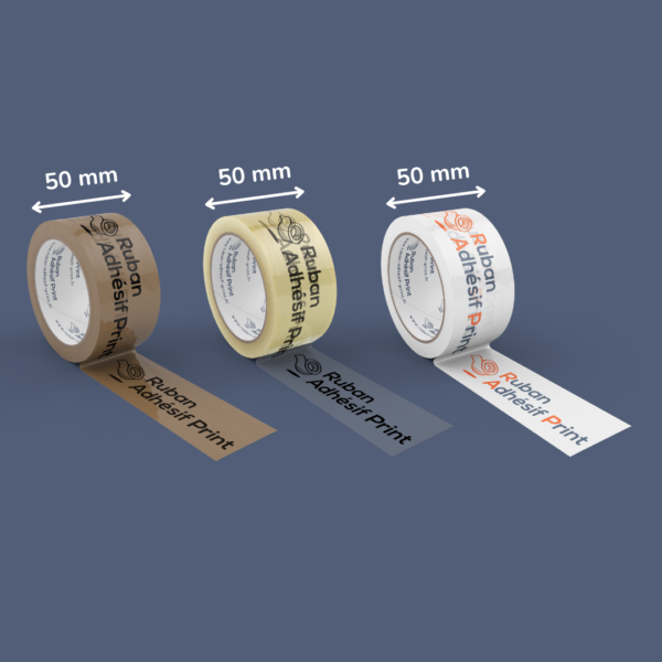 Ruban adhésif PVC résistant 32 µm personnalisable 50 mm