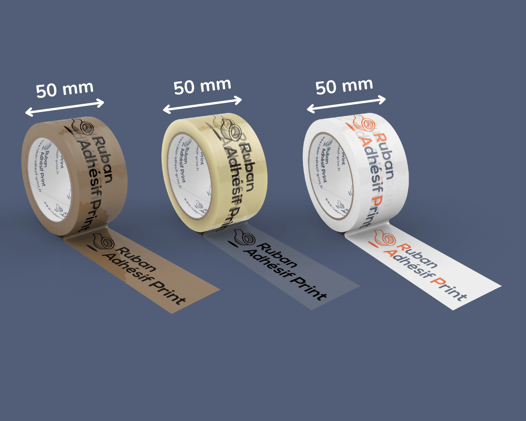 Ruban adhésif PVC résistant 32 µm personnalisable 50 mm